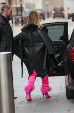 AMANDA HOLDEN Leaves Heart Radio in London 12/15/2023