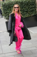 AMANDA HOLDEN Leaves Heart Radio in London 12/15/2023
