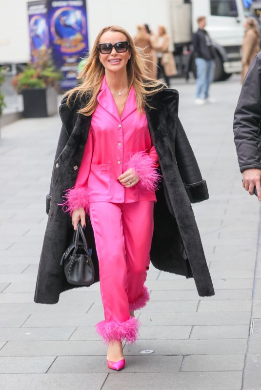 AMANDA HOLDEN Leaves Heart Radio in London 12/15/2023