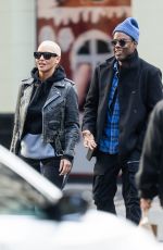 AMBER ROSE and Chris Rock Out in New York 12/27/2023