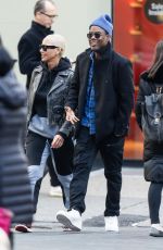AMBER ROSE and Chris Rock Out in New York 12/27/2023