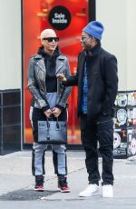 AMBER ROSE and Chris Rock Out in New York 12/27/2023