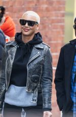 AMBER ROSE and Chris Rock Out in New York 12/27/2023