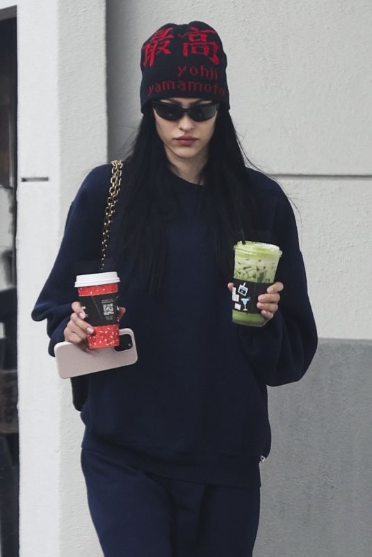 AMELIA HAMLIN at Alfred Coffee in Los Angeles 12/23/2023