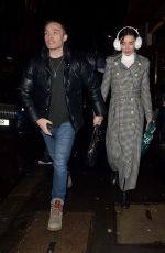 AMY JACKSON Leaves IL Gattopardo in London 12/07/2023