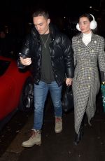 AMY JACKSON Leaves IL Gattopardo in London 12/07/2023