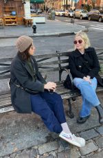 AMY POEHLER and AUBREY PLAZA Out for a Coffee in New York 12/29/2023