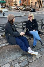 AMY POEHLER and AUBREY PLAZA Out for a Coffee in New York 12/29/2023