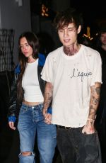 ANASTASIA KARANIKOLAOU and Jaden Hossler Out for Dinner at Funke in Beverly Hills 12/19/2023