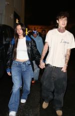 ANASTASIA KARANIKOLAOU and Jaden Hossler Out for Dinner at Funke in Beverly Hills 12/19/2023