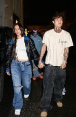 ANASTASIA KARANIKOLAOU and Jaden Hossler Out for Dinner at Funke in Beverly Hills 12/19/2023
