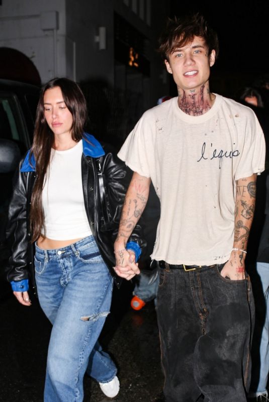 ANASTASIA KARANIKOLAOU and Jaden Hossler Out for Dinner at Funke in ...