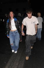 ANASTASIA KARANIKOLAOU on a Dinner Date in Beverly Hills 12/19/2023
