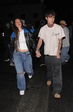 ANASTASIA KARANIKOLAOU on a Dinner Date in Beverly Hills 12/19/2023