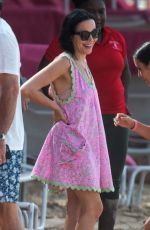 ANDREA CORR on Christmas Day in Barbados at Sandy Lane Hotel