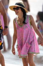 ANDREA CORR on Christmas Day in Barbados at Sandy Lane Hotel
