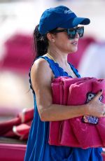 ANDREA CORR on Holiday Break on Sandy Lane Hotel