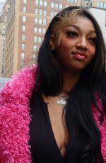 ANGEL REESE Out at Penn Station in New York 12/25/2023