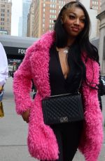 ANGEL REESE Out at Penn Station in New York 12/25/2023