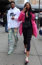ANGEL REESE Out at Penn Station in New York 12/25/2023