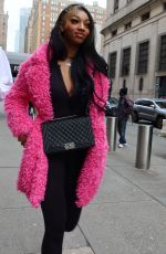 ANGEL REESE Out at Penn Station in New York 12/25/2023
