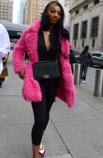 ANGEL REESE Out at Penn Station in New York 12/25/2023