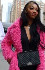 ANGEL REESE Out at Penn Station in New York 12/25/2023