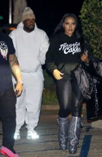 ANGELA SIMMONS Leaves Nobu in Malibu 12/30/2023