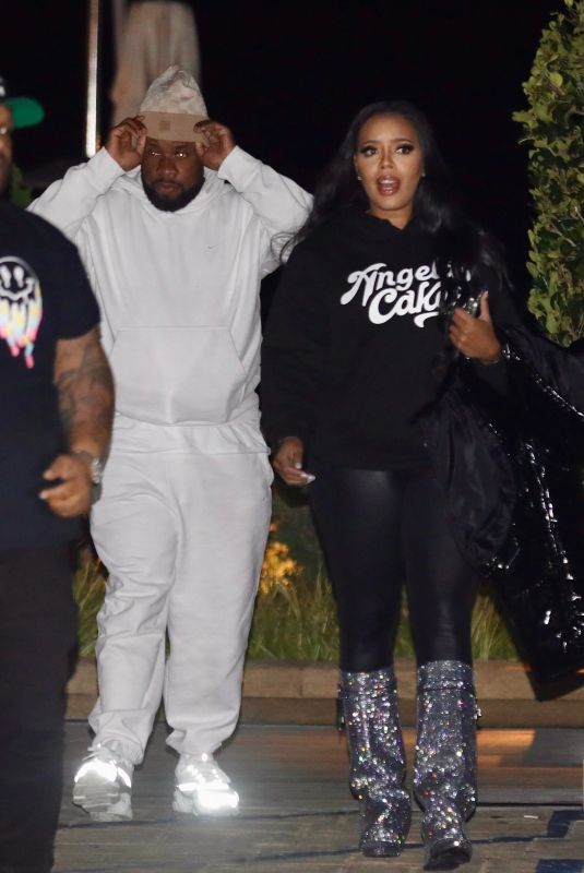ANGELA SIMMONS Leaves Nobu in Malibu 12/30/2023