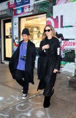 ANGELINA JOLIE Out with Her Son Pax in New York 12/28/2023