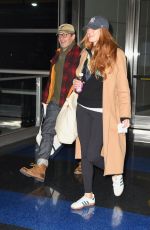 ANNA OSCEOLA Arrives at JFK Airport in New York 12/23/2023