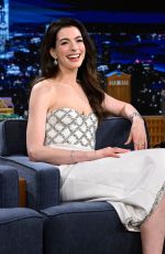 ANNE HATHAWAY at Tonight Show Starring Jimmy Fallon in New York 12/08/2023