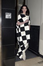ANNE HATHAWAY Leaves Claridges Hotel in London 12/04/2023