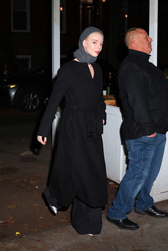ANYA TAYLOR-JOY Out for Dinner in New York 12/09/2023 