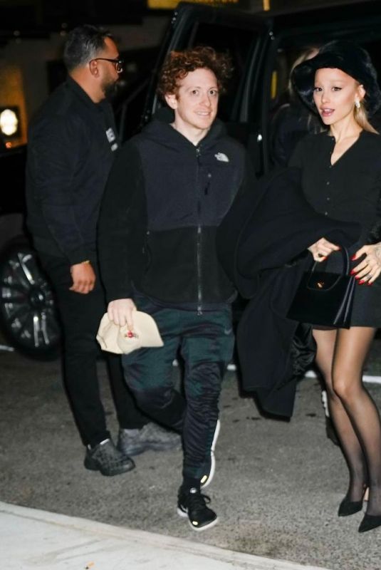 ARIANA GRANDE Night Out in New York 12/26/2023