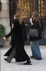 ASHLEY and MARY KATE OLSEN Out in Paris 12/18/2023