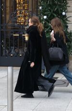 ASHLEY and MARY KATE OLSEN Out in Paris 12/18/2023
