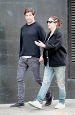 ASHLEY BENSON and Brandon Davis on a Lunch Date at The Grill in Beverly Hills 12/27/2023
