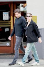 ASHLEY BENSON and Brandon Davis on a Lunch Date at The Grill in Beverly Hills 12/27/2023