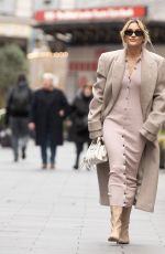 ASHLEY ROBERTS Arrives at Global Radio Studios in London 12/13/2023