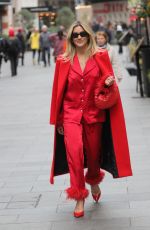 ASHLEY ROBERTS Leaves Heart Radio in London 12/15/2023