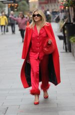 ASHLEY ROBERTS Leaves Heart Radio in London 12/15/2023