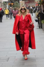 ASHLEY ROBERTS Leaves Heart Radio in London 12/15/2023
