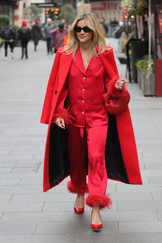 ASHLEY ROBERTS Leaves Heart Radio in London 12/15/2023