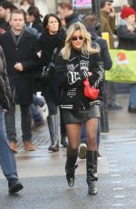 ASHLEY ROBERTS Out Shopping on Oxford Street in London 12/08/2023