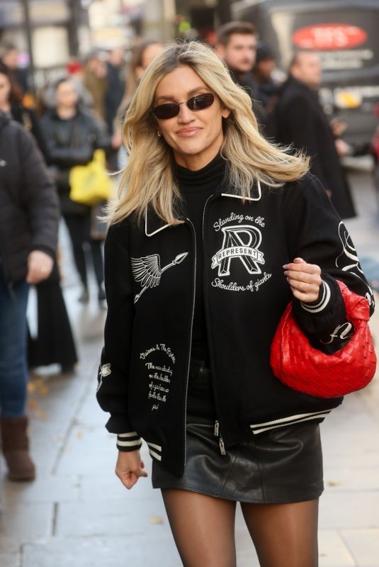 ASHLEY ROBERTS Out Shopping on Oxford Street in London 12/08/2023