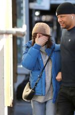 AUBREY PLAZA Arrives at Her Matinee Performance of Danny and the Deep Blue Sea in New York 12/20/2023