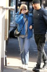 AUBREY PLAZA Arrives at Her Matinee Performance of Danny and the Deep Blue Sea in New York 12/20/2023