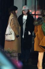 AUBREY PLAZA Arrives at Via Carota with Friends in New York 12/28/2023
