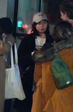 AUBREY PLAZA Arrives at Via Carota with Friends in New York 12/28/2023